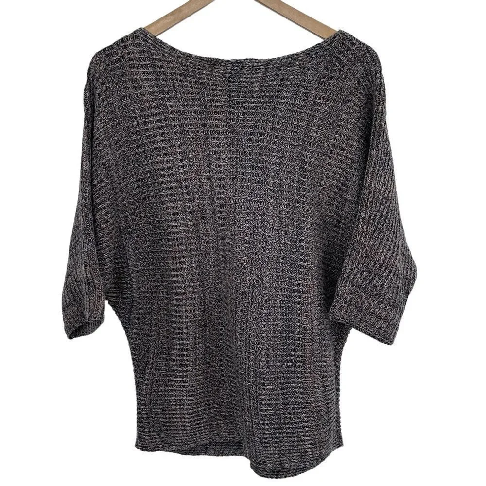 Calvin Klein brown slouchy boatneck sweater size medium